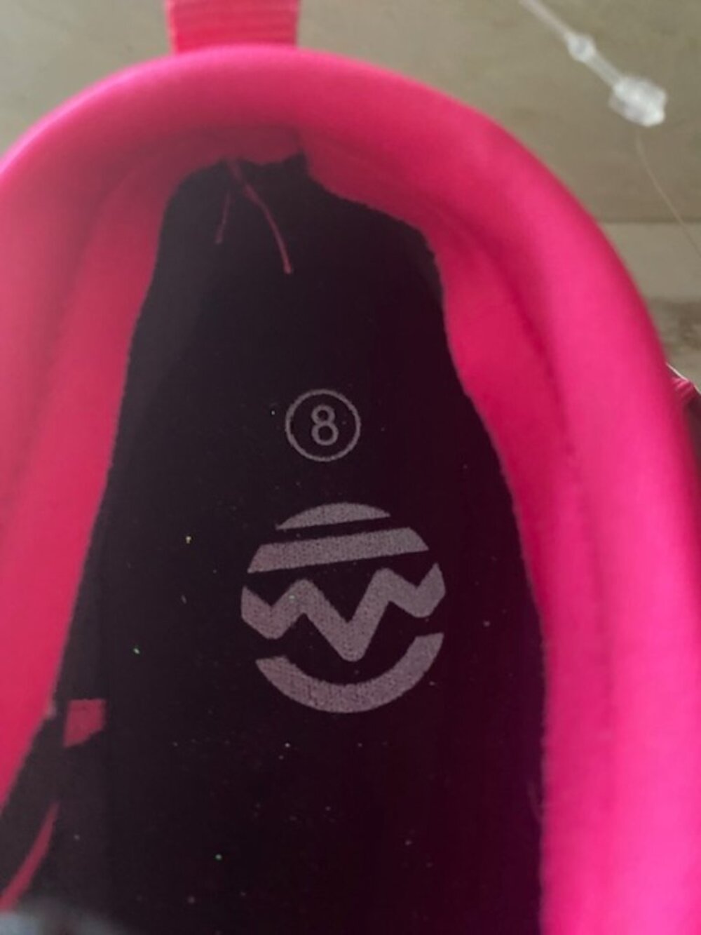 Sun Watcher Womens Water Socks Black Pink Stretch Pull On Water Shoes NWT Size 8 - Picture 4 of 6
